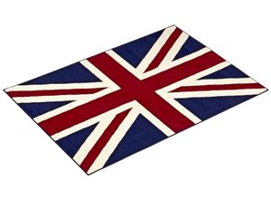 4260189756174 - Teppich HANSE HOME Union Jack Teppiche Gr B L 160 cm x 225 cm 9 mm 1 St bunt (blau weiß rot) Esszimmerteppiche