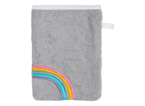 4260190888307 - Waschhandschuh WISCH & WEG - REGENBOGEN (16x21) in grau