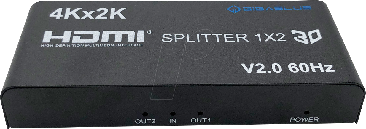 4260190963691 - GBL HDMIGB 002 - GigaBlue Ultra 4K *HDMI 20 HDR* Splitter 1in-2out 4K 60Hz
