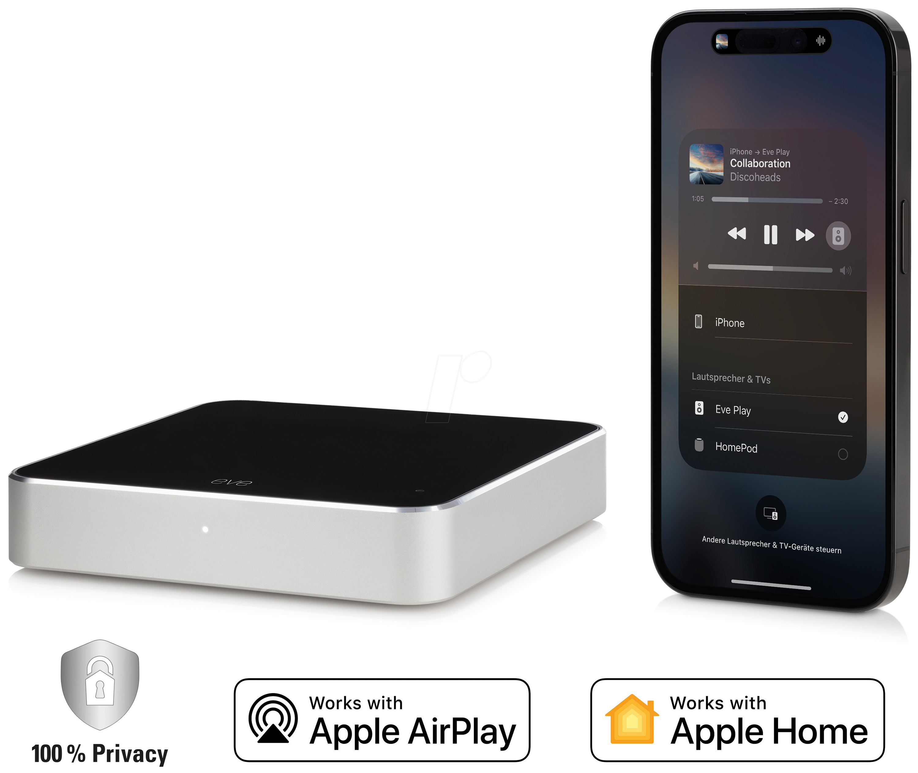 4260195392069 - EVE PLAY - Eve Play Audiostreaming Adapter für AirPlay