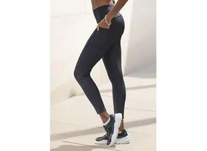 4260202786881 - Funktionsleggings LASCANA -Sportleggings Gr S (36 38) N-Gr schwarz Damen Hosen im Allover-Muster