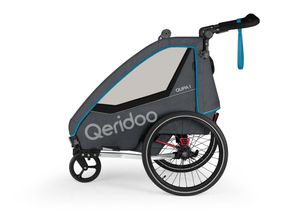 4260204181134 - QERIDOO QUPA 1 Einsitzer Fahrradanhänger Blue