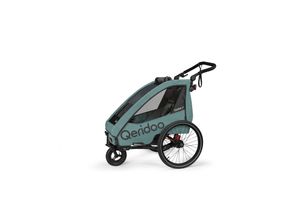 4260204182902 - Fahrradanhänger QUPA 1 Plus Mineral Blue Jogger-Set