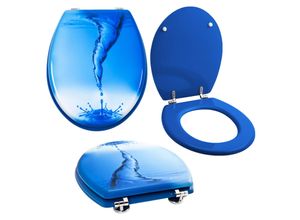 4260213368403 - Grafner® WC Sitz mit Absenkautomatik Motiv Blue Whirl Toilettendeckel 4260213368403 - Grafner® WC Sitz mit Absenkautomatik Motiv Blue Whirl Toilettendeckel