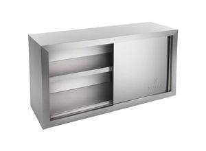 4260223026560 - Royal Catering - Wandhängeschrank Gastro Hängeschrank Wandschrank 2 Schiebetüren Edelstahl 120cm