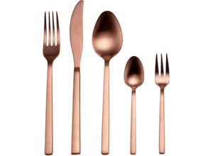 4260238062270 - Besteck-Set GUIDO MARIA KRETSCHMER HOME&LIVING Bronze Look Essbesteck-Sets Gr 30 tlg braun (bronzefarben) Besteckgarnituren Tafelbesteck Edelstahl 1810 Präsentschachtel PVD bronze mattiert