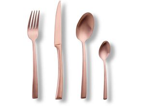 4260238063154 - Besteck-Set Avelino Essbesteck-Sets Gr 16 tlg rosegold (altkupferfarben) Besteckgarnituren Tafelbesteck rostfrei formstabil robust