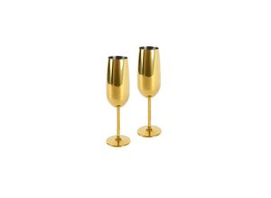 4260238064137 - Echtwerk Sekt- Champagnerkelch Set 2tlg - gold