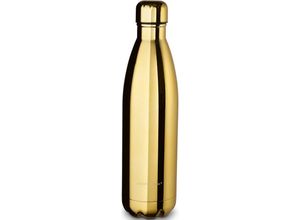 4260238064458 - Isolierflasche Shiny Trinkflasche Klavierlackoptik aus hochwertigem Edelstahl BPA-Frei goldfarben