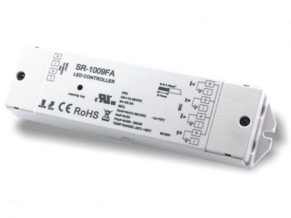 4260238070442 - SR-1009FA LED Controller Funk Empfänger RGBW 4x5A 12-36V DC 868MHz