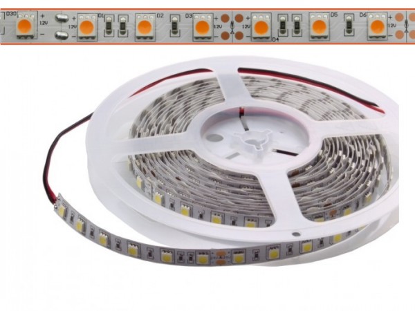 4260238074846 - LED Flex Stripe 5m warmweiß LK (2425K) 5050 SMD 60 LEDs m 12V IP22