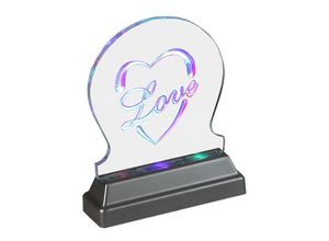 4260246366544 - - Lampe led LED-Leuchte LED-Effektleuche Multicolour Farbwechsel acrylo led Love