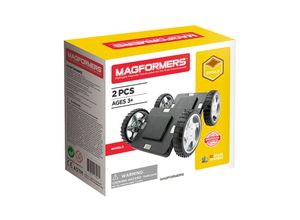 4260255964106 - MAGFORMERS 2tlg Zubehörset Räder mit Grundplatte - ab 3 Jahren