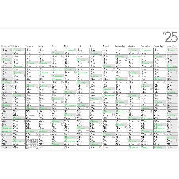 4260256370029 - Plakatkalender LY-HP14GL Recycling 14 Monate   1 Seite 98x68cm 2025 4260256370029 Bühner