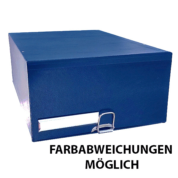 4260259251882 - Urkundenkasten mit Schublade 260 x 130 x 365mm blau 4260259251882 Oerter