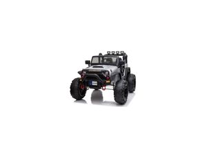 4260259870144 - ES-Toys Kinder Elektroauto Buggy Offroad Fernbedienung Stoßdämpfer MP3-Anschluss silber