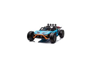 4260259870151 - ES-Toys Kinder Elektroauto Buggy 168 Zweisitzer EVA-Reifen 2 Motoren bis 12 km h blau