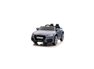 4260259874586 - ES-Toys Kinder Elektroauto Audi TTRS EVA-Reifen Sicherheitsgurt Fernbedienung graublau