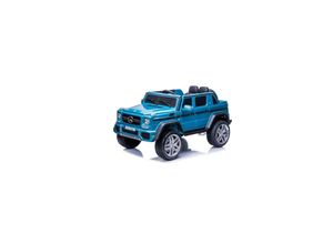 4260259877471 - ES-Toys Kinder Elektroauto Mercedes Maybach G650 Zweisitzer Stoßdämpfer EVA MP3 blau