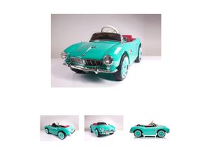 4260259879376 - Kinder Elektroauto BMW 507 Oldtimer lizenziert Fernbedienung Trolley Funktion grün