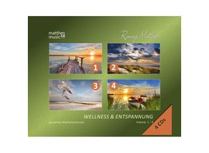 4260264510974 - Wellness & Entspannung (Vol 1-4 auf 4 CDs) - Gemafreie christliche Meditationsmusik - Ronny Matthes Meditationsmusik Chillout (CD)