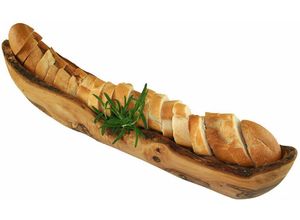 4260264911740 - Brotschale OLIVENHOLZ-ERLEBEN Schüsseln Gr B 40 cm braun Schalen aus Olivenholz