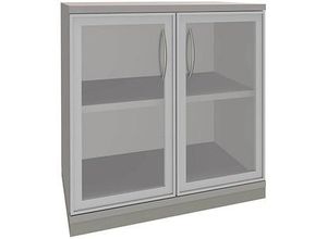 4260267329009 - fm Aktenschrank Sidney 4260267329009 lichtgrau Acrylglas klar 1 Fachboden 800 x 442 x 781 cm