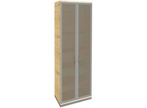 4260267329313 - fm Aktenschrank Sidney 4260267329313 königsahorn Acrylglas satiniert 5 Fachböden 800 x 442 x 2221 cm