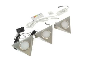 4260268495451 - - LED-Set pira - 3 Strahler inkl Schalter und Trafo Neutralweiß