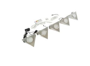 4260268495475 - L&s - LED-Set pira - 5 Strahler inkl Schalter und Trafo Neutralweiß