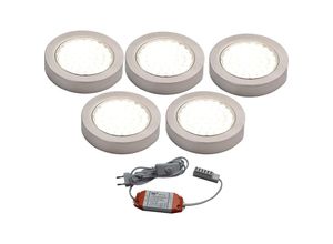 4260268495925 - LED Aufbaustrahler ARI 5er Komplett Set Neutralweiß