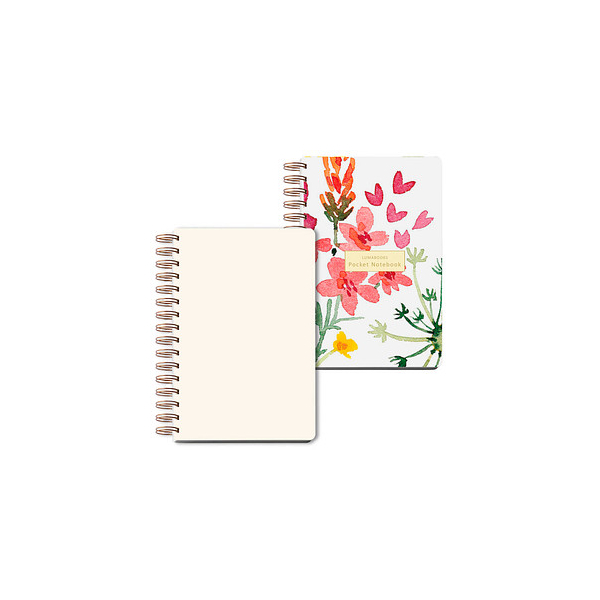 4260269845705 - Notizbuch Pocket Flower ca DIN A5 blanko mehrfarbig Hardcover 100 Seiten 4260269845705 LUMA