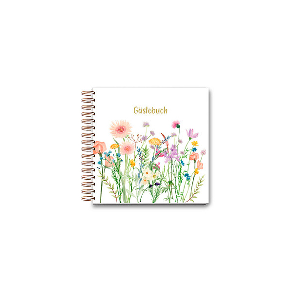 4260269845835 - Gästebuch Wildblumen ca DIN A5 blanko Hardcover 100 Seiten 4260269845835 LUMA