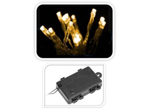 4260273057293 - Spetebo - led Außen Lichterkette warm weiß - 35 m   48 led - Garten Weihnachten Winter Deko Beleuchtung Timer Batterie