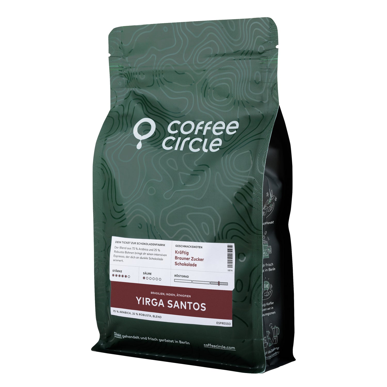 4260275185888 - Espresso Yirga Santos 250 g ganze Bohne