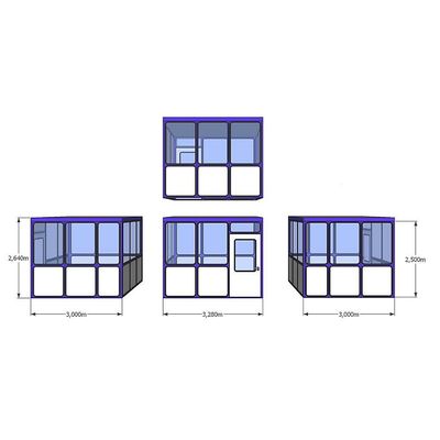 4260275230120 - Mehrzweckhaus Füllungen in Rundeckenoptik für Innenbereich LxB 3280 x 3000 mm