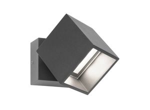 4260277681135 - Led Wandleuchte A-352945 aus Aluminium und Floatglas in - grey - LCD