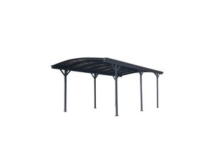 4260280772363 - Aluminium Runddach Carport Bergen anthrazit versch Ausführungen 4260280772363 - Aluminium Runddach Carport Bergen anthrazit versch Ausführungen