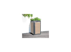 4260280778266 - Mülltonnenbox Planta 1x 240 L Holzoptik 84x68x1245cm