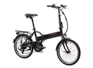 4260282070153 - Carter E Bike Klapprad 20 Zoll Pedelec 150 - 180 cm Elektrofahrrad mit 7 Gängen StVZO Klappfahrrad