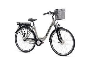 4260282070771 - Cloud Pro E Bike Damen 28 Zoll Elektrofahrrad 155 - 175 cm retro Damenfahrrad mit Nabenschaltung