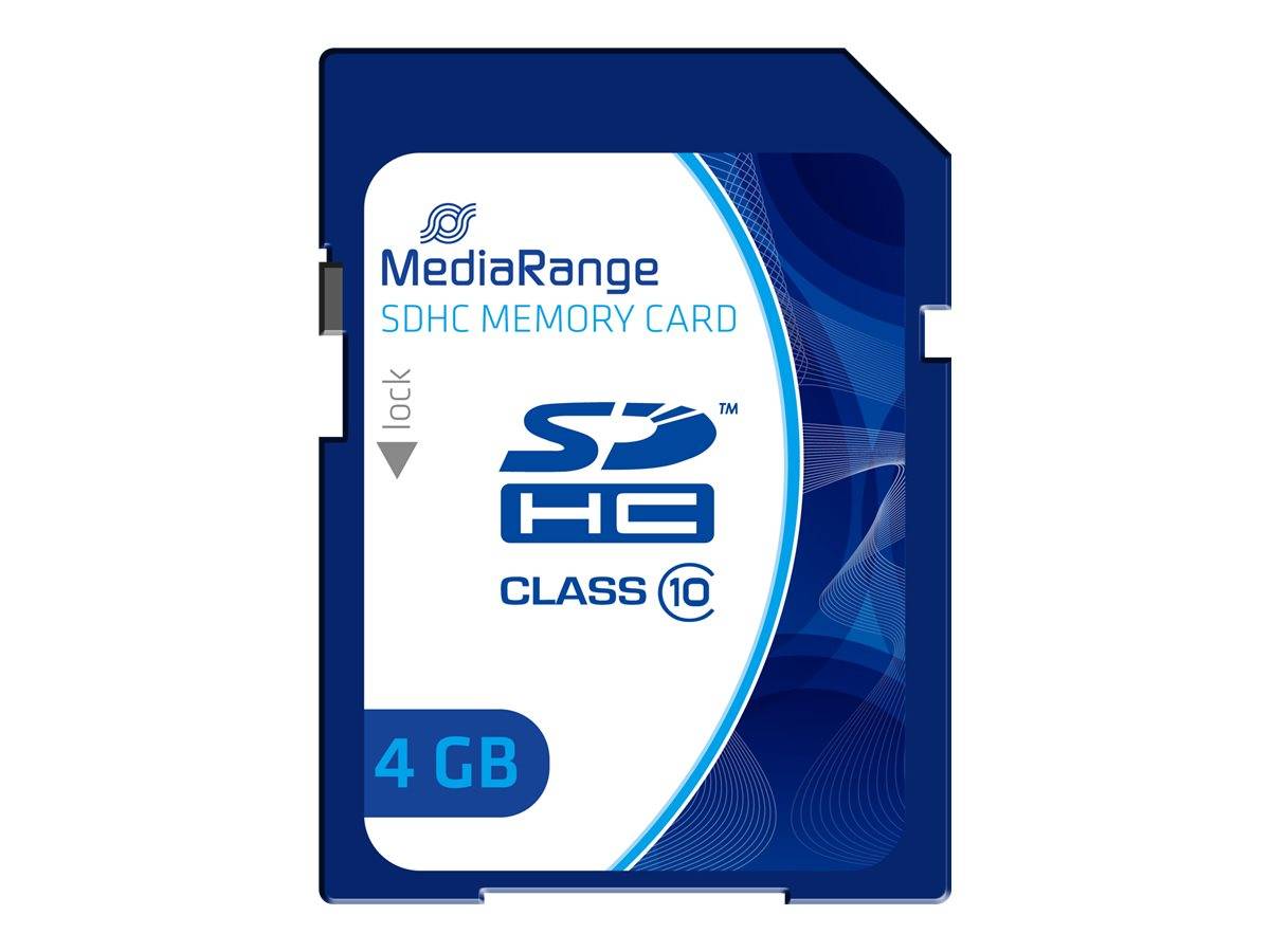 4260283115556 - MR 961 - SDHC-Speicherkarte 4GB MediaRange Class 10