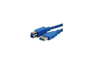 4260283116461 - Media Range Anschlusskabel USB 30 Stecker A B 18m blau MRCS144