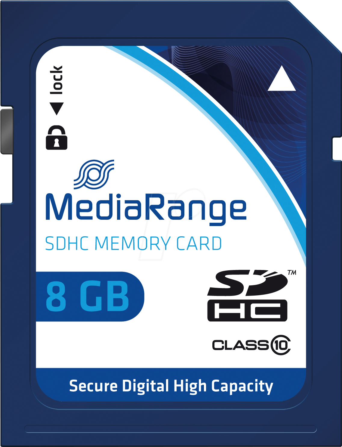 4260283116812 - MR 962 - SDHC-Speicherkarte 8GB MediaRange Class 10