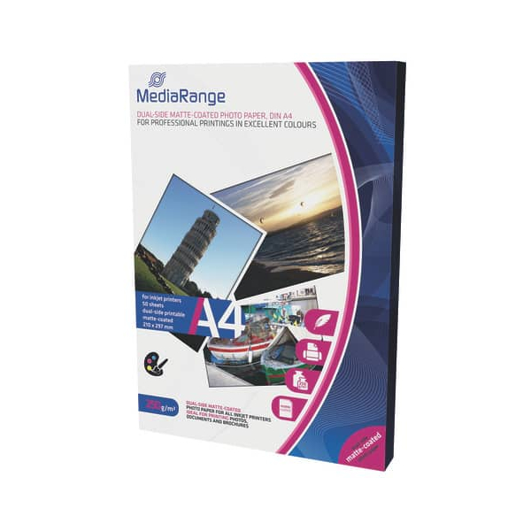 4260283118991 - Fotopapier Dual Side Matte Coated MRINK112 A4 für Inkjet 250g weiß matt beidseitig bedruckbar 4260283118991 50 Blatt