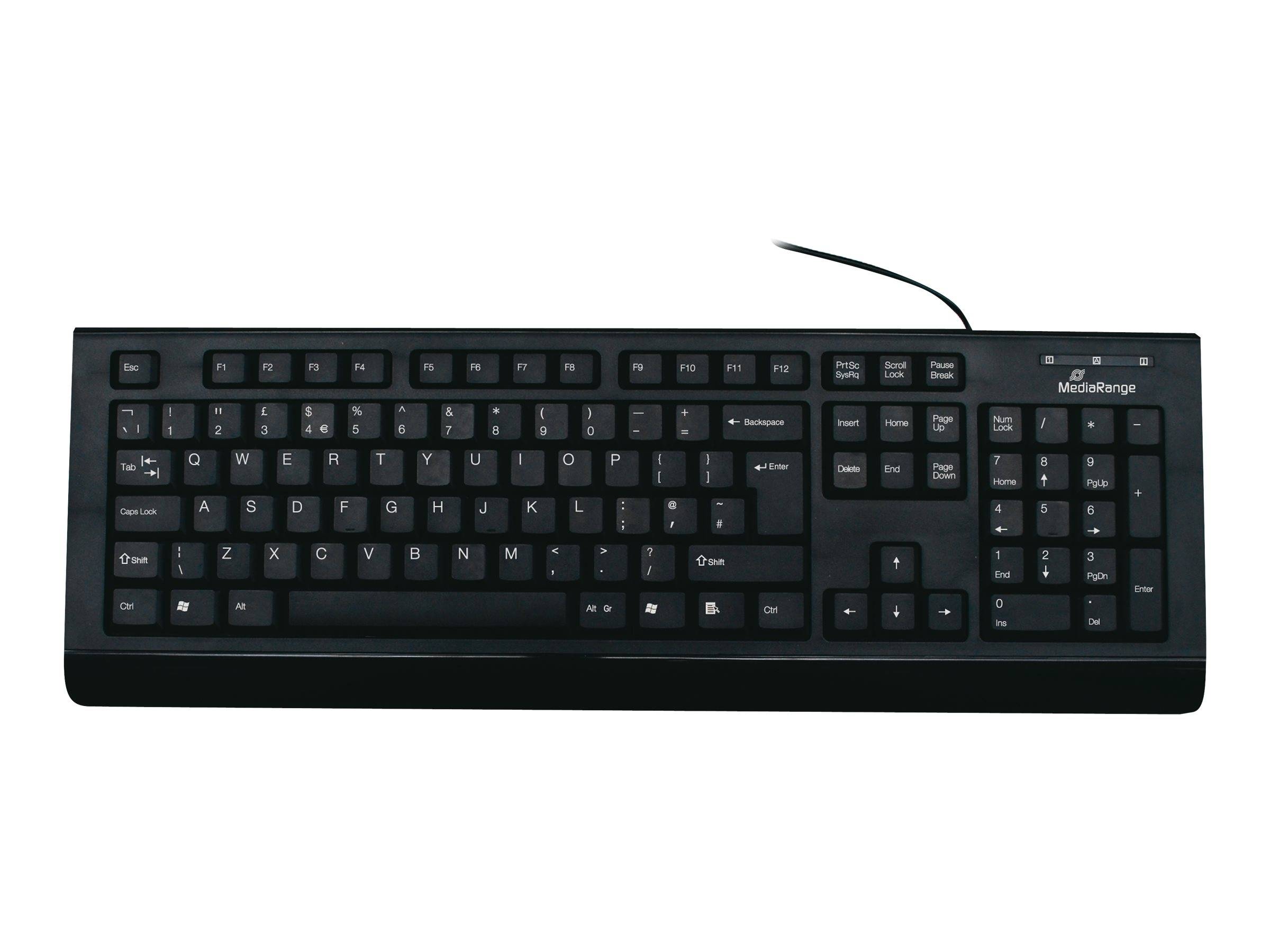 4260283119301 - MROS101 - keyboard - QWERTY - UK - black - Tastaturen - Englisch - UK - Schwarz