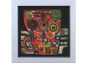 4260286494566 - Kunstdruck HUNDERTWASSER (BH 61x61 cm) BH 61x61 cm bunt Bild Gemälde Wandbild