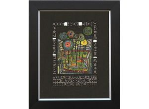 4260286495853 - Kunstdruck HUNDERTWASSER (BH 50x60 cm) BH 50x60 cm bunt Bild Gemälde Wandbild