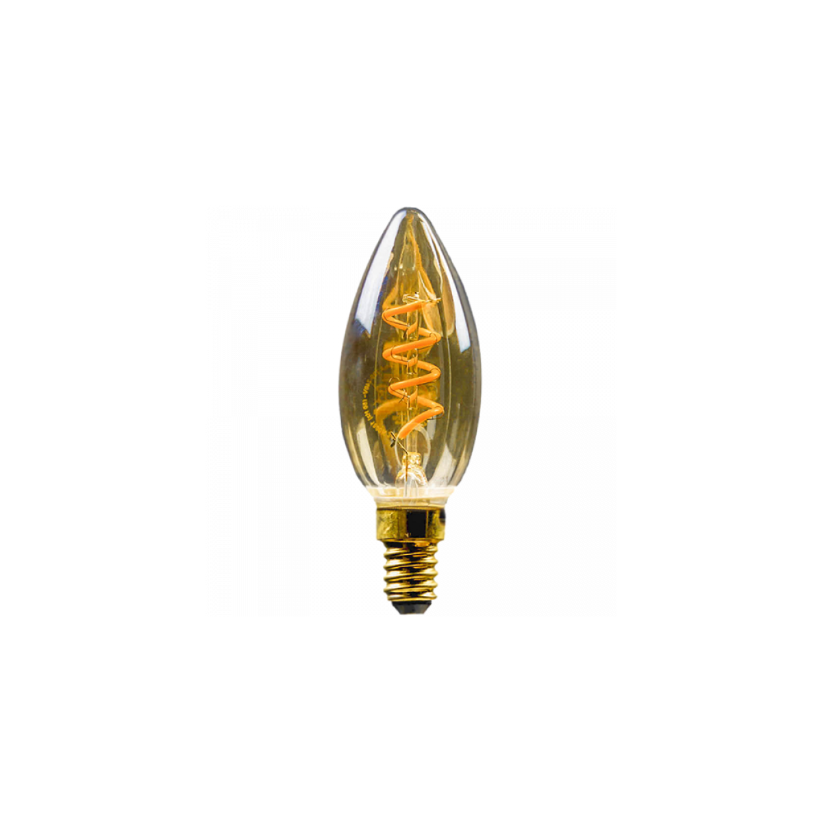 4260293199973 - LED-Lampe Vintage flex Filament C35 25W 125lm 1800K gold - Blulaxa