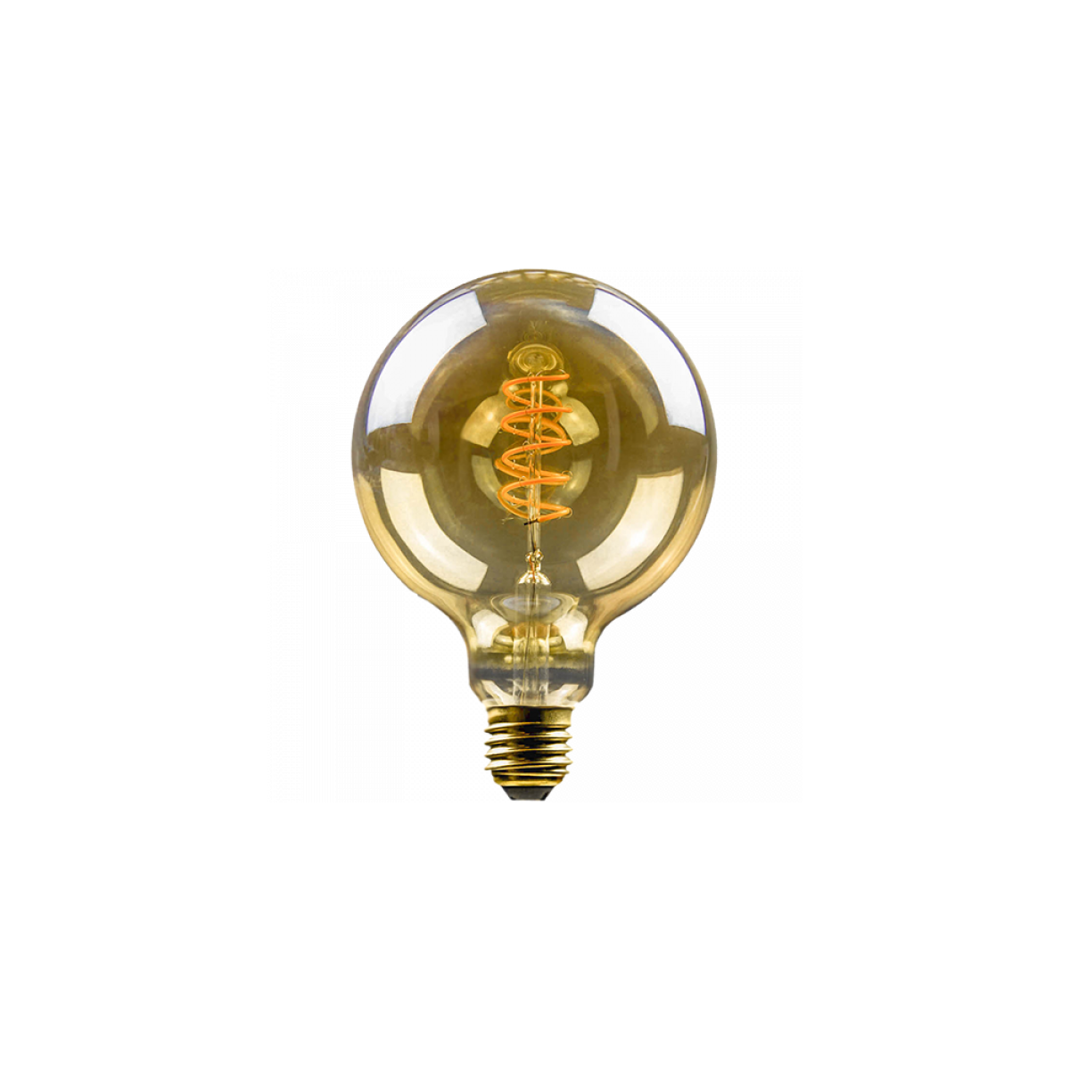 4260293200129 - LED-Lampe Vintage flex Filament G125 5W 250lm 1800K gold - Blulaxa